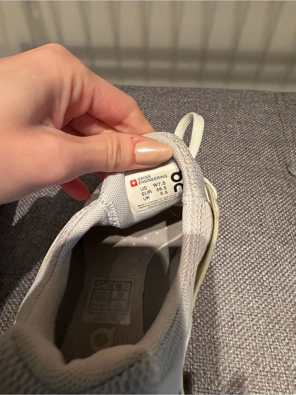 On Cloud Sneakers in Light Gray